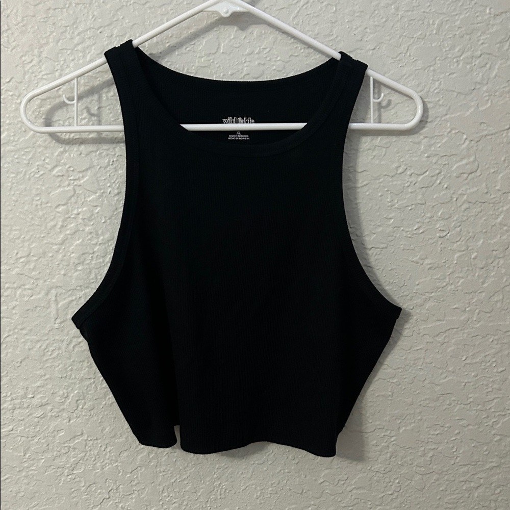 Wild Fable Black Crop Top